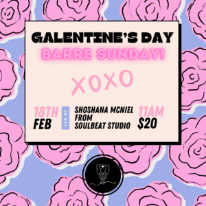 Galentine's Day Barre Sunday